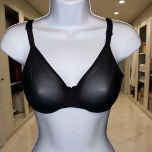 Kim Kardashian SKIMS Unlined Onyx T Shirt Bra Size 36B
